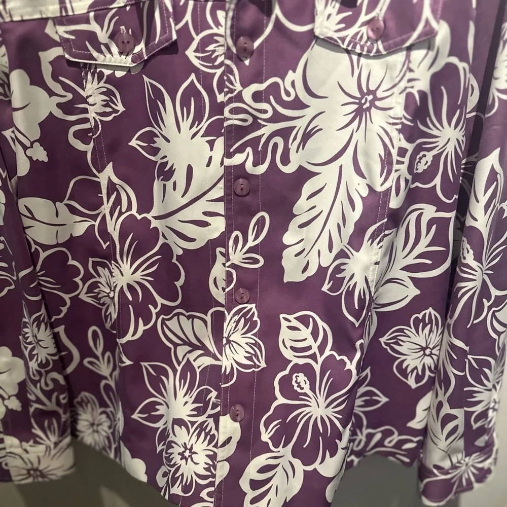 Alfred Dunner Women Button Shirt Jacket Size 12 NWOT  Floral lightweight